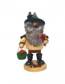 Incense smoker gnome herb collector, green