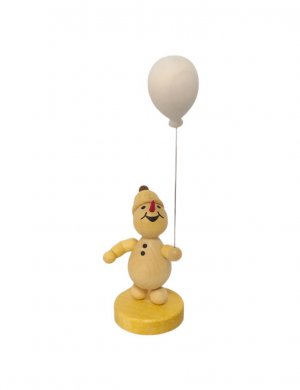 Snowman junior with balloon