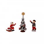 Tree decoration 3-piece, red