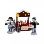 Candle seller 3-piece, blue
