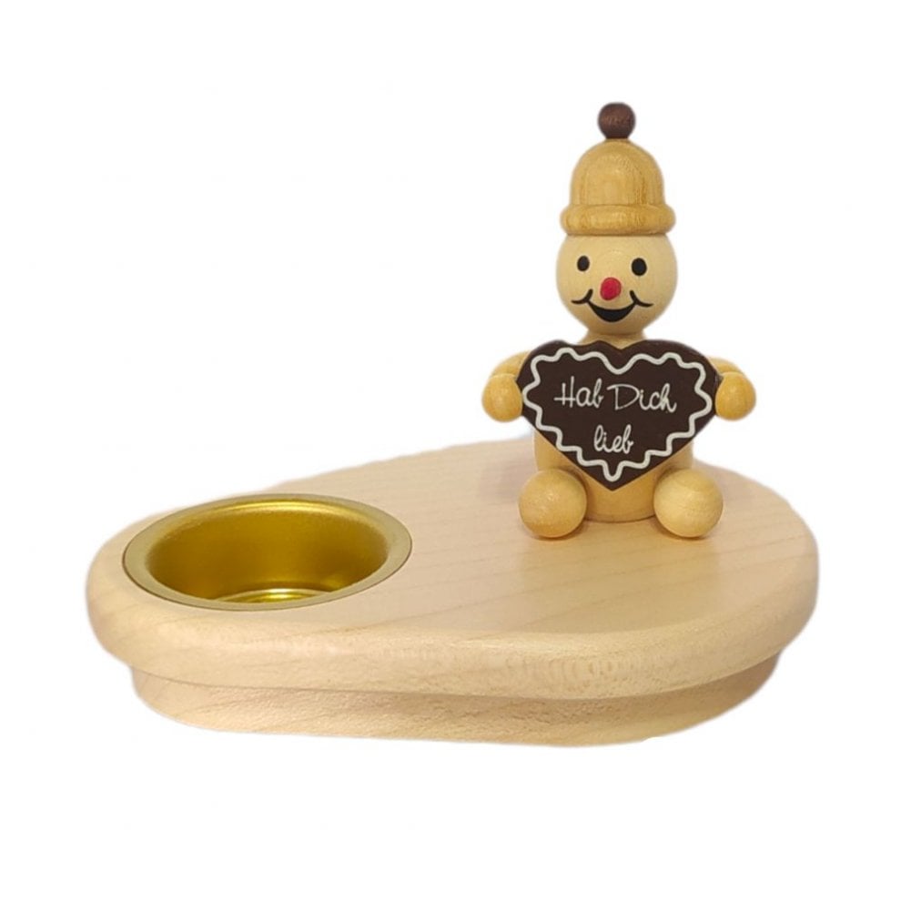 Candlestick junior with gingerbread heart