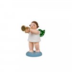 Angel with a cornet, without a crown