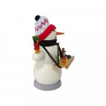 Smoking man snowman Christmas market traders