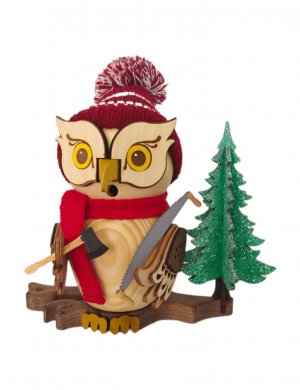 Incense figure owl forest worker
