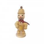 Snowman junior with mug and scarf, medium