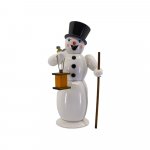 Smoking man snowman