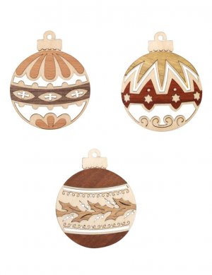 Tree decoration Christmas baubles, 6 pcs.