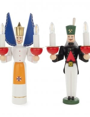 Candlestick angel and miner, electric