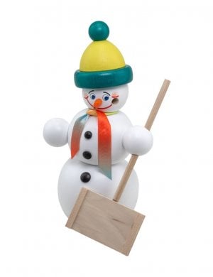 Incense figure snowman snow shovel