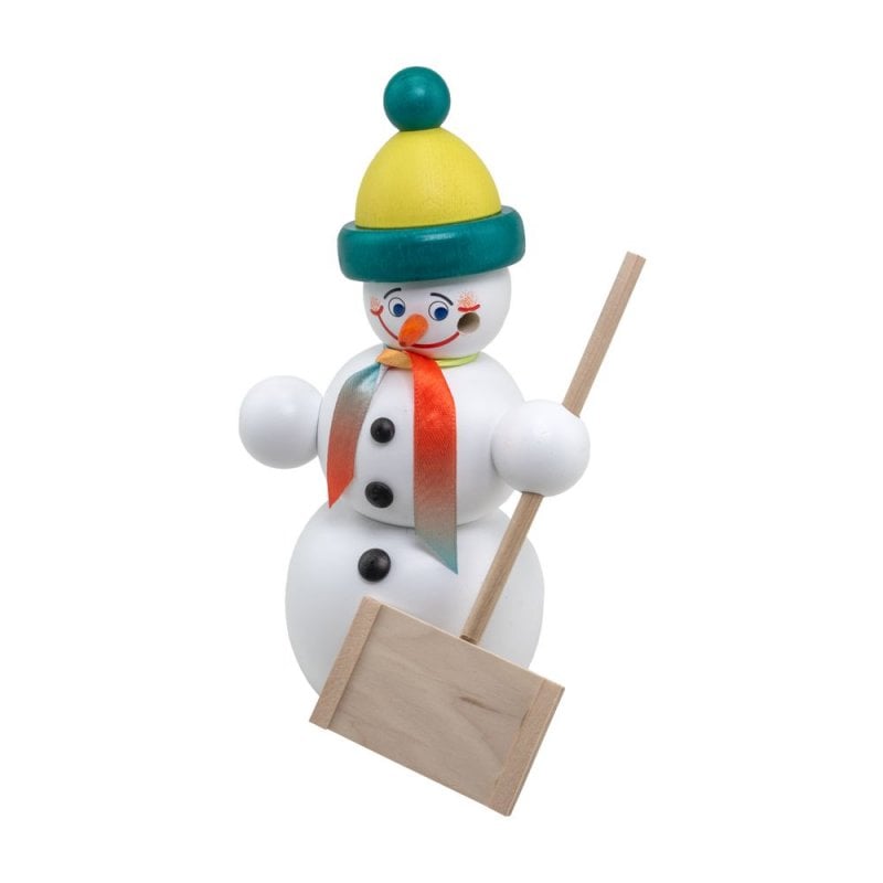 Incense figure snowman snow shovel