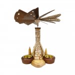 Incense pyramid with ski hut