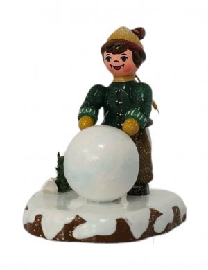 Hubrig Winterkind - boy with snow globe
