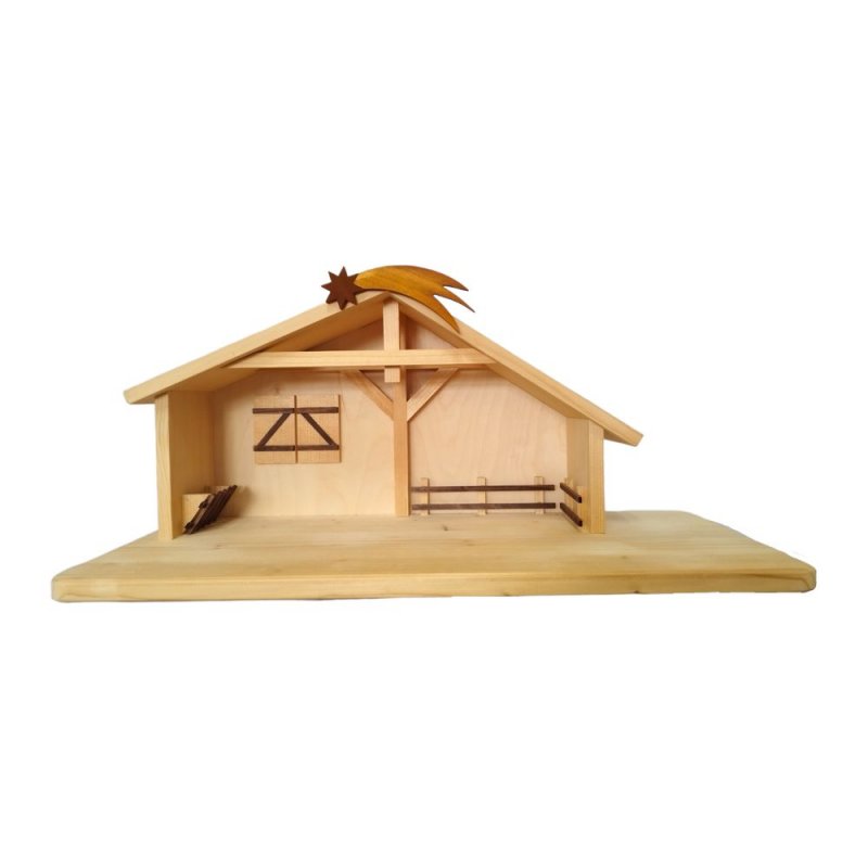 Nativity stable for 13cm figures, nature