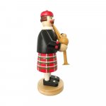 Smoking man bagpiper