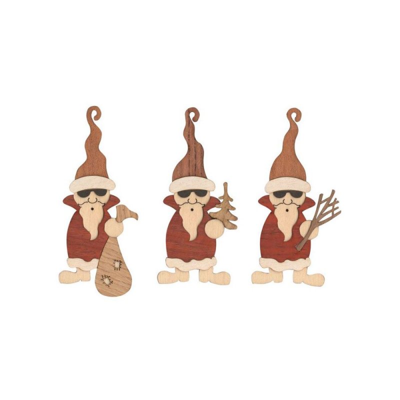 Tree decoration Santa Claus, 6 pcs.