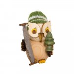 Wooden figure mini owl forest worker