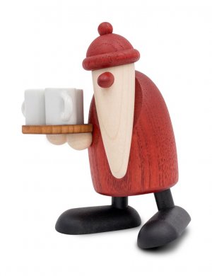 Santa Claus as a mulled wine seller