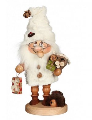 Smoking man gnome forest Christmas