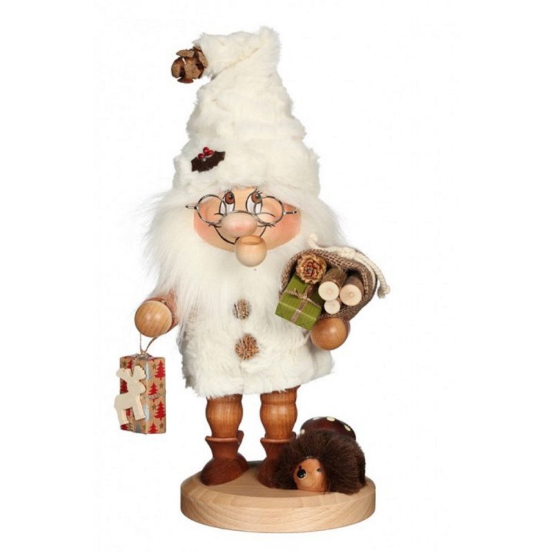 Smoking man gnome forest Christmas
