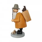 Smoking man wood collector, stained