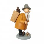 Smoking man wood collector, stained