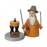 Smoking man wood collector, stained