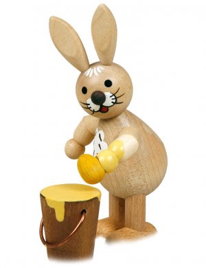 Easter bunny with paint bucket
