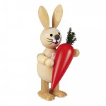 Easter bunny with big carrot