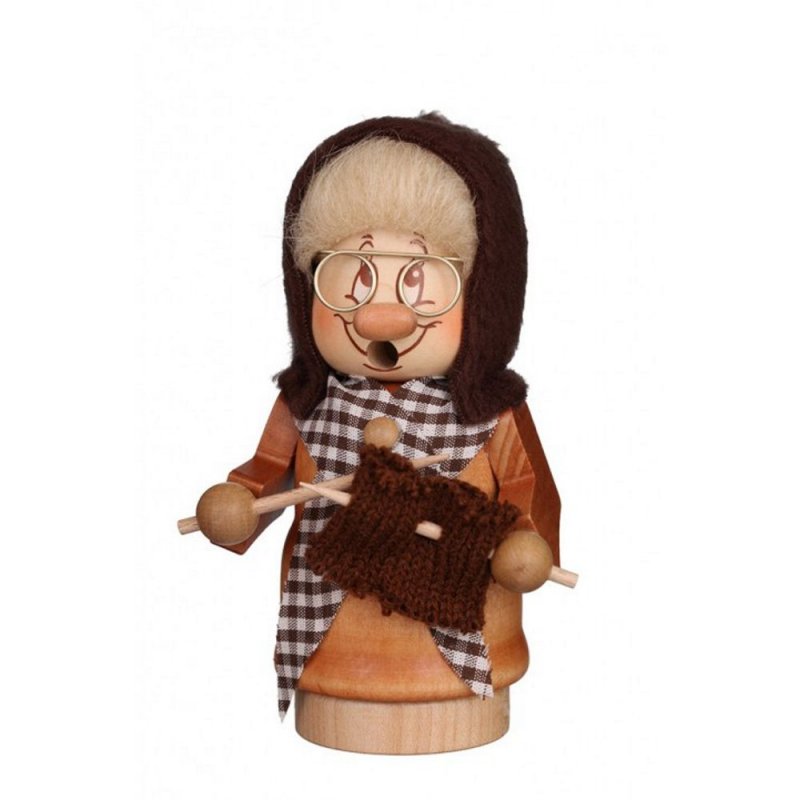 Smoking man mini gnome grandma