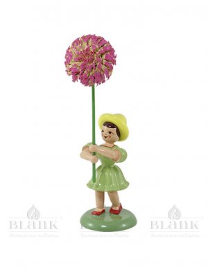 Blank flower child with chrysanthemum, colored