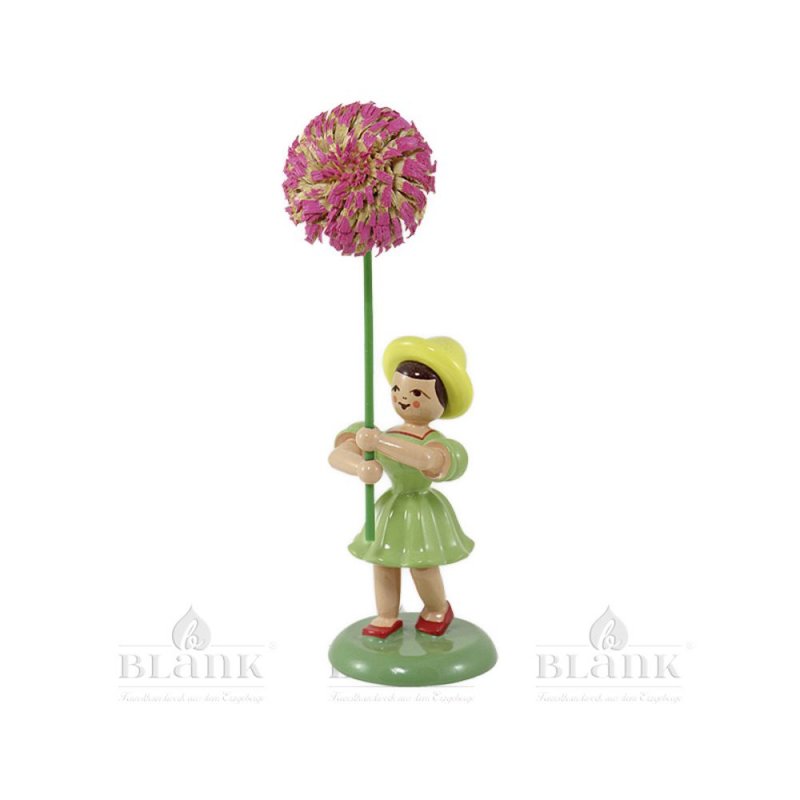 Blank flower child with chrysanthemum, colored