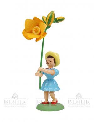 Blank flower child with freesia, colored