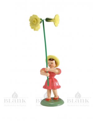 Blank flower child with primrose, colored