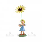 Blank Flower child with sunflower, colored