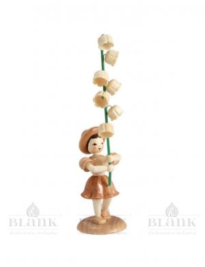 Blank flower child with lily of the valley, natural