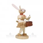 Blank Easter bunny with drum, natural