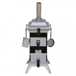 HUSS Karzl stove Siegfried, matt chrome/black