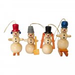 Tree hanging snowman quartet