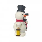 Smoking man snowman