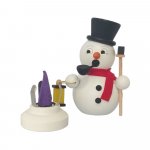 Smoking man snowman