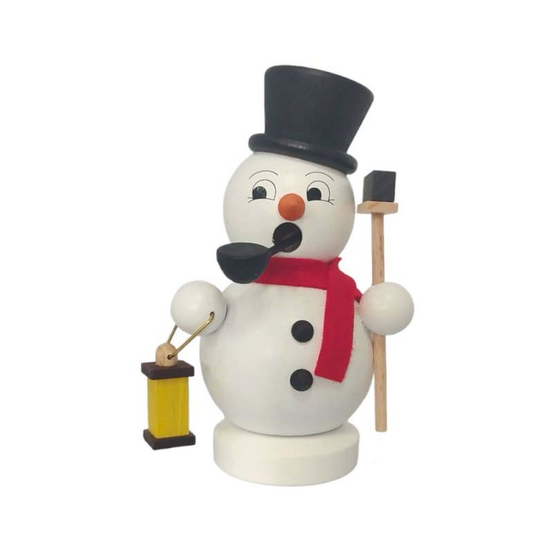 Smoking man snowman