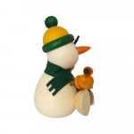 snowman with rabbit