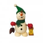 Snowman with cones and lantern
