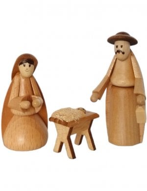 Nativity figures Maria and Joseph, natural