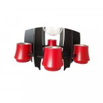 NOVA hanging pyramid anthracite-ruby red