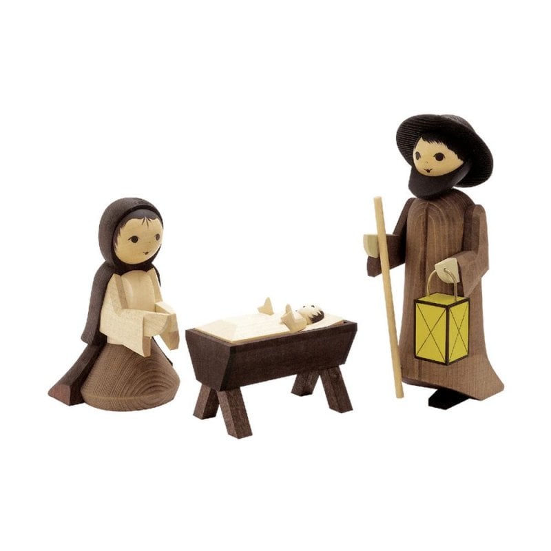 Holy Family, stained (22cm)