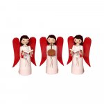 Nativity Angel 3 pcs. coloured