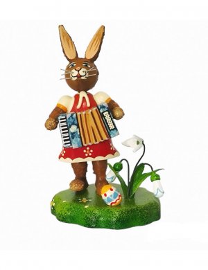 Hubrig Collectible Figures - Hare Musician Girl with Accordion