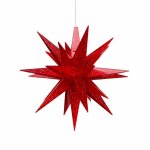 Moravian Star Plastic 13cm Red Glitter | Special edition 2023