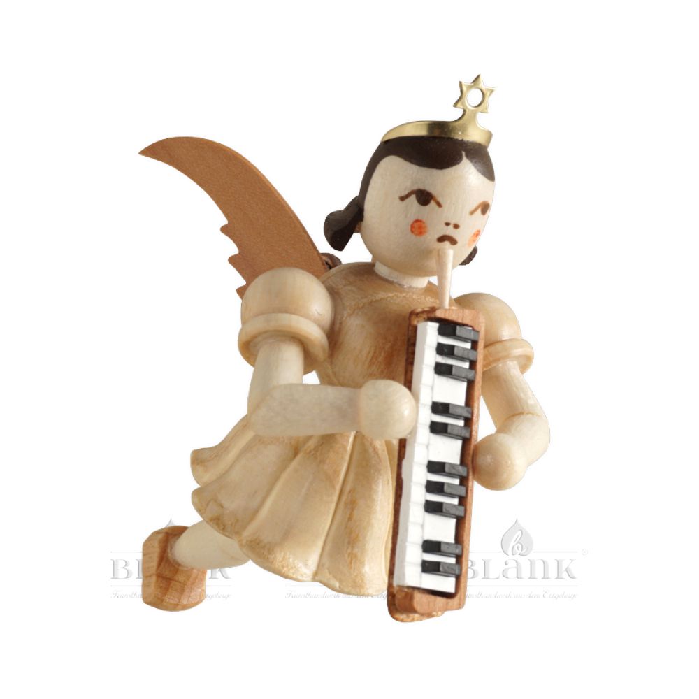 Blank floating angel with melodica